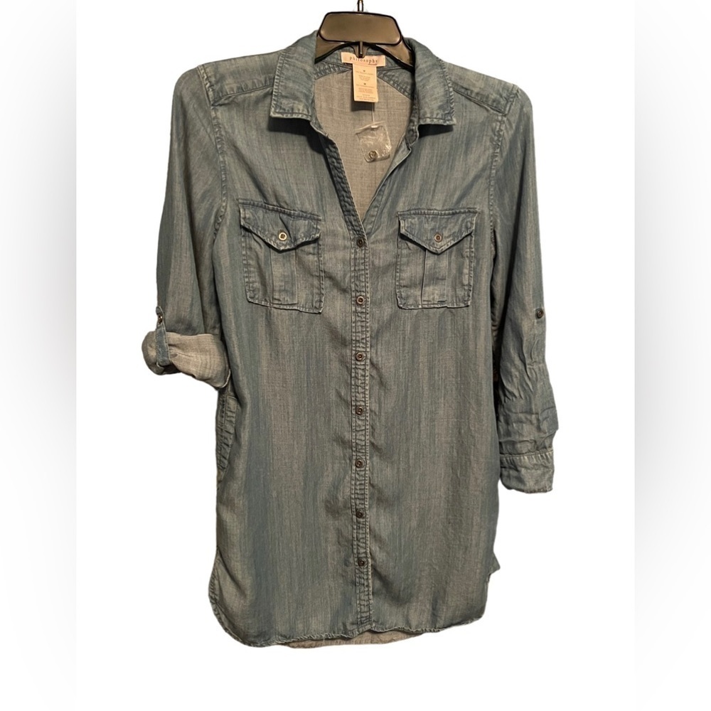 NWOT Philosophy Women’s Denim Dress with Pockets